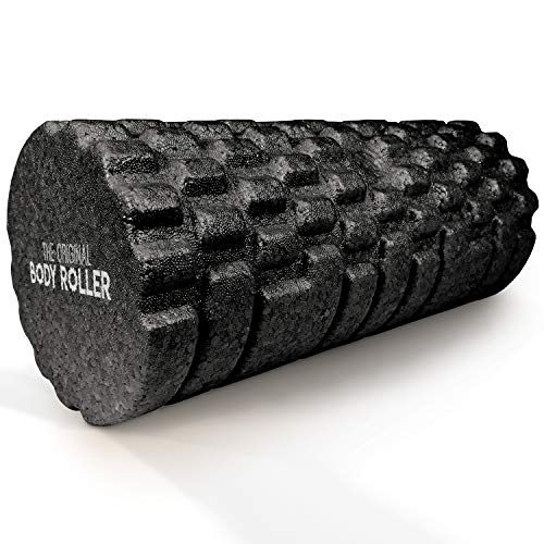The Original Body Roller High Density Foam Roller for Exercise & Recovery - color: Black
