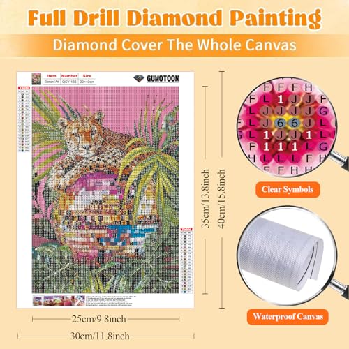GUMITOON Diamond Art Kits for Adults-Pink Bow Full Drill Diamond Dots Paintings for Beginners, Round 5D Paint with Diamonds Pictures Gem Art Painting Kits DIY Crafts Kits 12"x16" QCY-149 - color: QCY-166