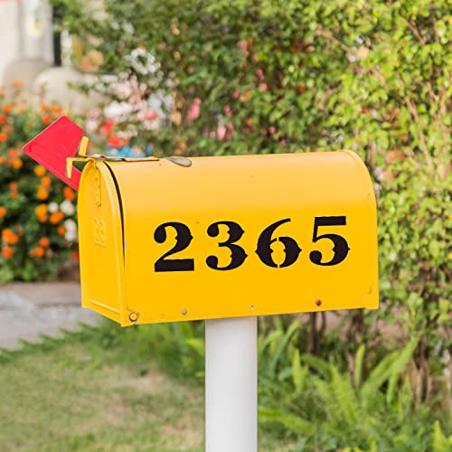 3 Inch Letter Stencils and Numbers, 38 Pcs Alphabet DIY Craft Stencils, Reusable Plastic Drawing Templates for Painting on Wood, Wall, Fabric, Rock, Floor, Signage, Door Porch - size: 3 Inch