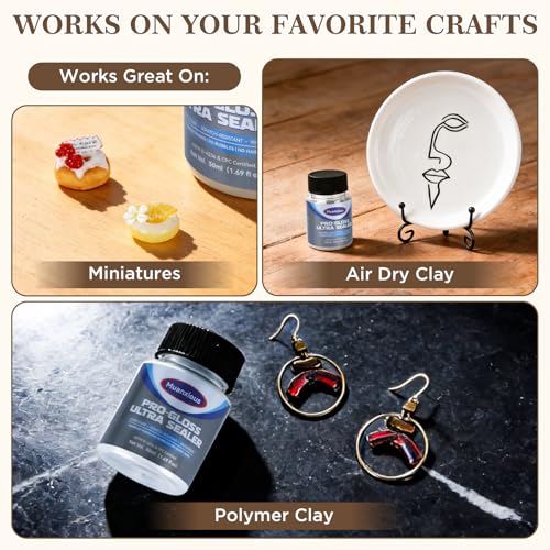 Studio High-Gloss Varnish for Air-Dry & Polymer Clay, 100 mL | Crystal-clear, no-tack finish after full cure; smooth, buildable coats for miniatures, ornaments and multiple clay projects - size: 100ml (3.38 fl oz)
