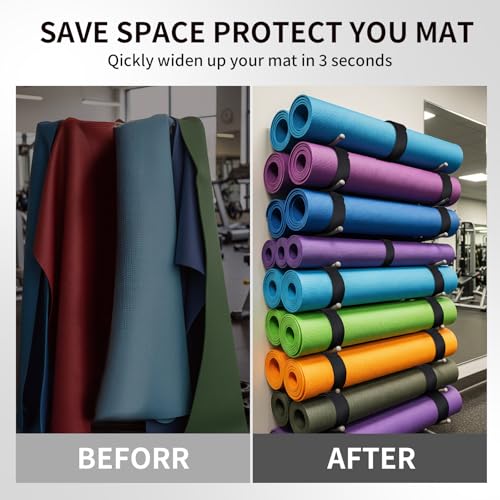 Yoga Mat Carrier Strap, Adjustable Thick Straps Sling for Carrying Large Mats, Stretching Band - color: 1pc Slap Band Black