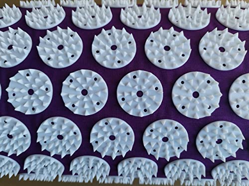 Acupressure Pillow Acupuncture Massager for Massage Neck Back Head Pain Relief, Relieves Muscle Stress Relaxation, Purple - color: Purple