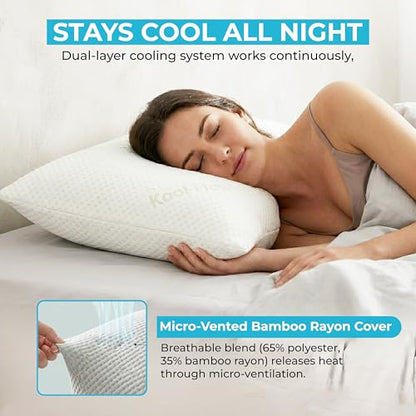 Xtreme Comforts Pillows for Sleeping - Adjustable King Memory Foam Pillow for Side, Back & Stomach Sleepers w/Removable Cooling Zipper Cover - Made in The USA
