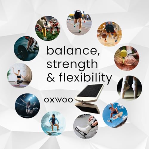 Foot-Ankle-Balance Training Board, Black Wood Balance Board for Adults