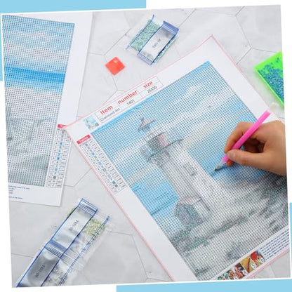 Yeaqee 4 Pcs Beach Diamond Art Kits for Adult Beginners Seaside Scenery DIY Gem Painting Wall Art Crafts Summer Room Decor Ocean Painting Pictures 5d Craft Wall Decor for Home 10 x 11.8'' - style: Beach