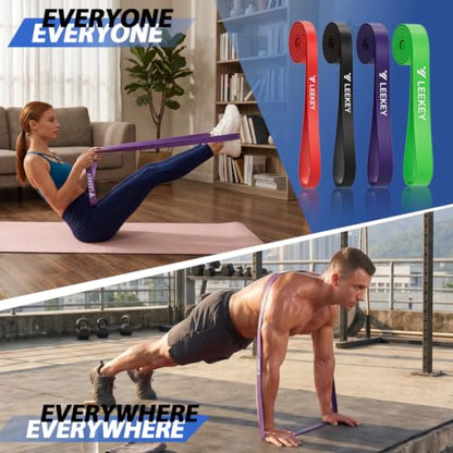 LEEKEY Resistance Bands for Pull Up Assist, Exercise & Workout Bands Set - color: 15-125LBS COLOR