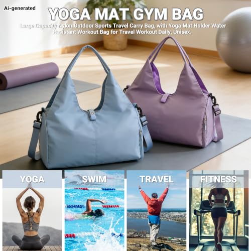 Yoga Mat Gym Bag - color: Blue