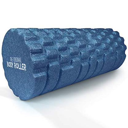The Original Body Roller High Density Foam Roller for Exercise & Recovery - color: Blue