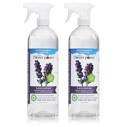 All-Purpose Cleaner Concentrate - Makes 32 Fl Oz Just Add Water - Multi-Surface Cleaning Spray, Non-Toxic, No Harsh Fumes or Chemicals, Child & Pet Safe - Lavender