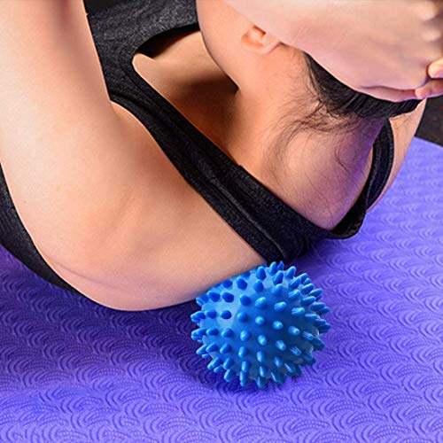 PGYUD Spiky Massage Balls 4 Pack, Trigger Point & Plantar Fasciitis Relief, Deep Tissue Roller for Feet, Back, and Muscles (Green, Pink, Purple, Blue) - color: （green， Pink， Purple，blue）-4 Pack
