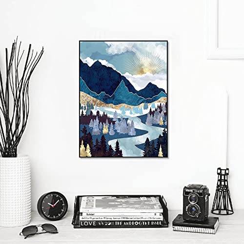 abcGoodefg Diamond Art Kits for Adults 6 Pack, DIY 5D Diamond Art Paintings Landscape Mountain Set Round Full Drill Paint by Diamonds, 12x16 inch - color: Mountain