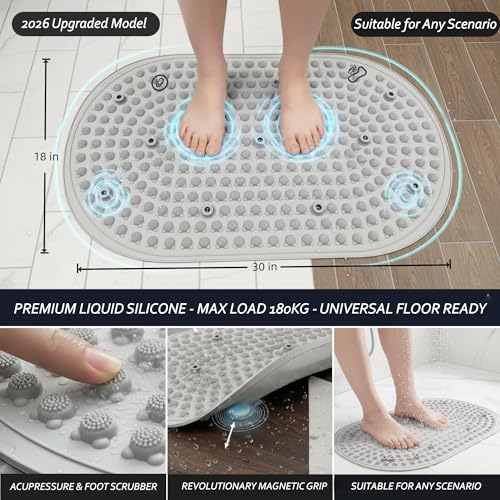 KAELIS Upgraded Liquid Silicone Acupressure Reflexology Foot Massage Mat