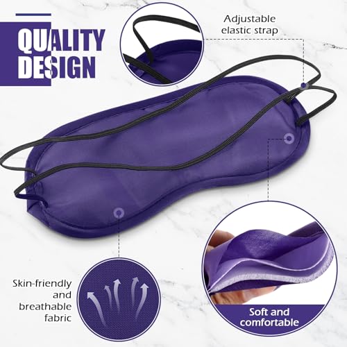 Tarpop 200 Pcs Eye Masks Adjustable Sleeping Mask, Purple - color: Purple