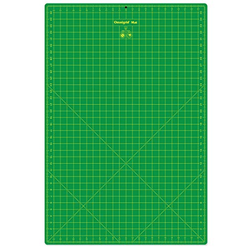 Omnigrid Self-Healing Cutting Mat - 24'' x 36'' Inch Precision Fabric Cutting Mat with Durable Surface for Quilting, Sewing & Crafts | Precision Fabric Cutting Mat with Durable Surface for Quilting, Sewing & Crafts - size: 37.1"L x 25.2"W