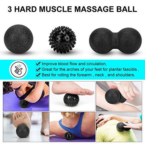 Foam Roller Set - High Density Back Roller, Muscle Roller Stick - color: 12-inch Foam Roller