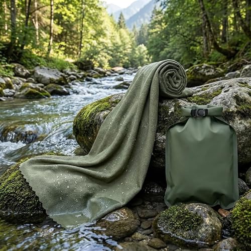 Ultralight Outdoor Travel Quick-Dry Towel, Portable Sweat-Absorbent Cooling Towel for Camping, Gym, Swimming, Yoga – Compact Microfiber Sports Towel - 15.7''*31.5''
