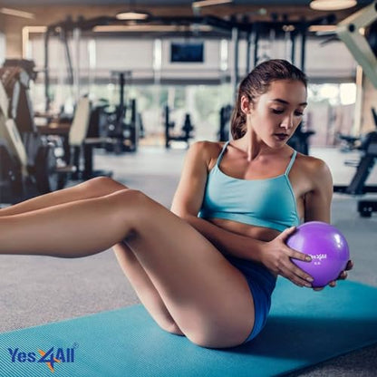 Yes4All Weighted Toning Balls for Exercise, Soft Medicine Balls for Exercise, Pilates, Yoga, Balance, Flexibility, 2-10lbs - color: Blue, style: D. Pair