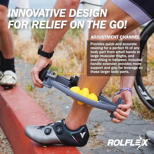 Rolflex Arm & Leg Massager Roller – Muscle Roller to Address Golfer’s Elbow - style: Rolflex
