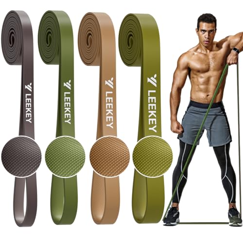 LEEKEY Resistance Bands for Pull Up Assist, Exercise & Workout Bands Set - color: 5-85LBS GREEN