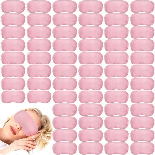 Tarpop 200 Pcs Eye Masks Adjustable Sleeping Mask, Pink - color: Pink