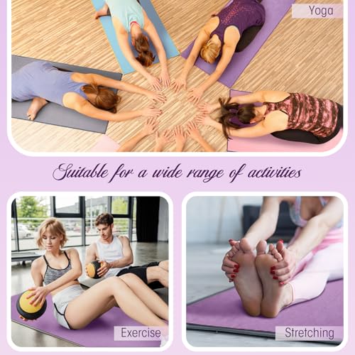Breling Yoga Towel 4 Pack, Hot Yoga Towel 72" x 24" Non Slip, Colorful - color: Colorful
