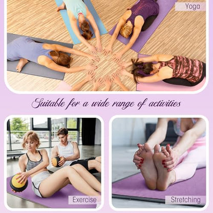 Breling Yoga Towel 4 Pack, Hot Yoga Towel 72" x 24" Non Slip, Colorful - color: Colorful