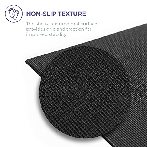 Voyage 5mm Thick Yoga Mat Roll, 50ft x 24in - color: Black
