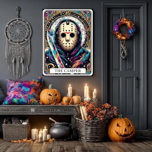 Halloween Diamond Art Kits for Adult Diamond Painting Kit for Beginner | Horror 5D DIY Funny Diamond Dots Full Drill Crafts for Gem Art Dot Art for Adults Home Wall Decor for Teens 12x16 inch - color: DP03526