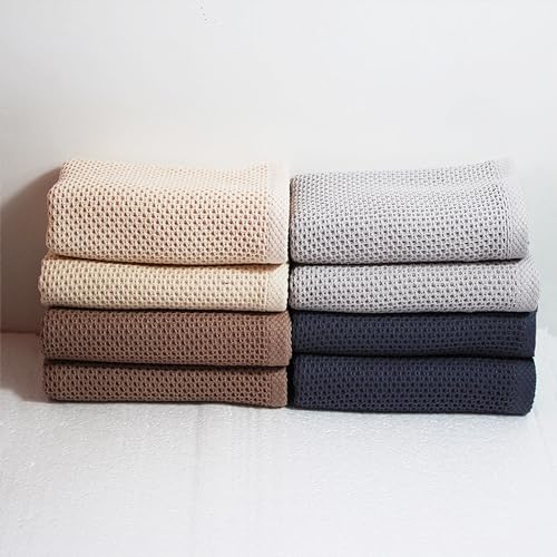 8 Pack Cotton Sports Towel, Gym Towel, Waffle Pattern | (13.7" x 27.5"), Cool Towel for Neck and Face, Soft Breathable Cold Towel for Yoga, Golf, Gym, Camping, Running, Workout - size: 8Pcs-4Colors