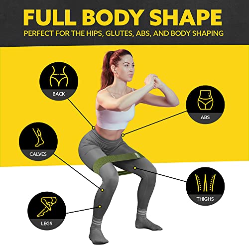 Fabric Resistance Bands for Working Out - Booty Bands for Women and Men - Exercise Set for Legs and Butt - Fitness Bands (Set of 8)