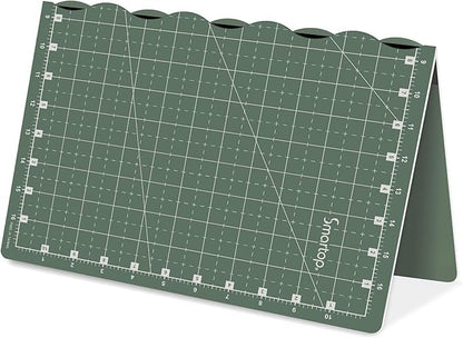 18"x12" Self Healing 3 Layer Folding Cutting Mat, Non-slip Non-reflective, Great for Crafts, Quilting, Sewing, Scrapbooking Molandi Green (Molandi Green)