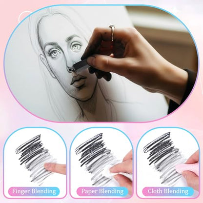 Watersay 24 Pcs Soft Pastel Drawing Chalk Set Square Sketch Chalk Non-toxic Artist Pastel Sticks for Professional Artists and Art Lovers(30 x 8 x 8 mm,Black,White) - color: Black,White, size: 1 Count (Pack of 24)