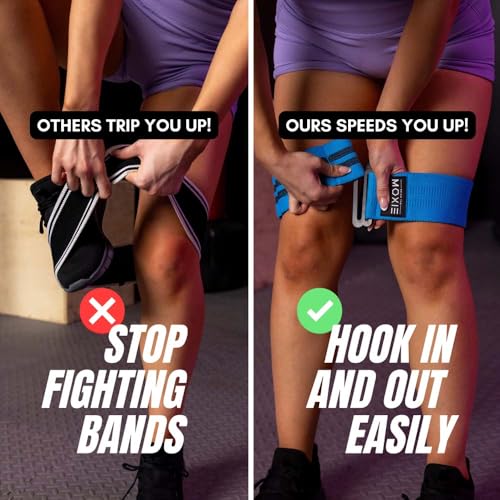 Adjustable Non-Slip Fabric Resistance Bands Set of 3 – Ideal for Legs, Glutes, and Full Body Workouts – Premium Fitness Bands for Women & Men – Bring The Moxie