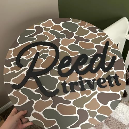 Camo Stencils for Spray Paint 12inch Camouflage Stencils | Reusable Camo Stencil for Painting on Boat Truck Fabric Wall - style: Camo
