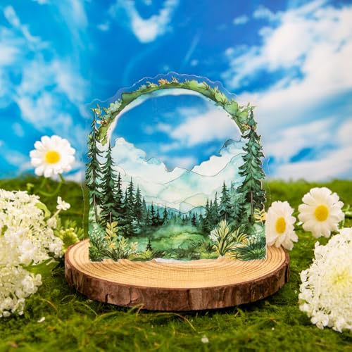 60 Pcs Fantasy Frame Stickers for Scrapbook Journaling | Transparent PET with castle, celestial, gothic and forest frame designs for junk journals, collages, planners and crafts - color: Carnival Ride