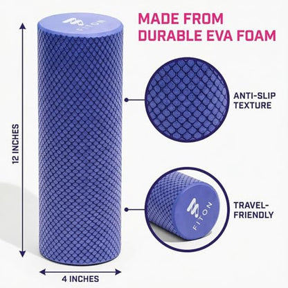 FitOn Travel Size Foam Roller for Muscle Recovery, Fitness & Home Exercise