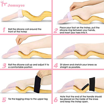 Ballet Foot Stretcher Set, Whole Wood Formed Without Splicing, Original Pine Dance Foot Arch Enhancer for Dancer, Gymnastics, Yoga People, Gift Idea