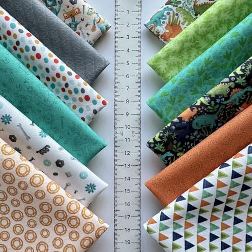Mixed Pattern Cotton Fabric Bundle – 60 Pre-Cut Squares (8×8 inch), 100% Cotton 140 GSM, Eco Digital Print, Made in Turkey - color: Boys Fun Pack, size: 60pcs 8x8 inch