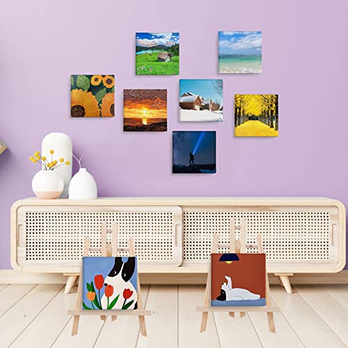 ESRICH Mini Canvases for Painting, Canvas in Bulk 32Pack, 3x3In, 2/5In Profile Small Square Canvas, Blank Canvases are Great for School Projects and Kids Birthday Parties, Home Decor Project. - size: 3x3in-32 Packs