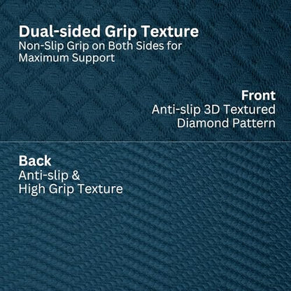 Extra Wide & Large Foldable Yoga Mat, 72" x 48", 6mm/8mm Thick - color: Dark Green, size: 48" x 72" x 1/3"