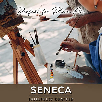 Seneca Artist Brush, Filbert 6 (1700FB-6) by Willow Wolfe, Professional Synthetic Bristle Paint Brush for Acrylic, Oil and Water Mixable Oil, Series 1700, 6 Filbert - size: 6