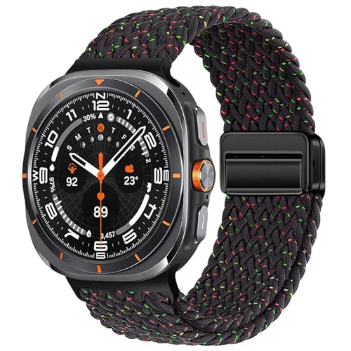 Sport Magnetic Band Compatible with Samsung Galaxy Watch Ultra 2/Ultra 47mm - color: Black Unity, size: for Galaxy Watch Ultra 2 1/Ultra(2025)