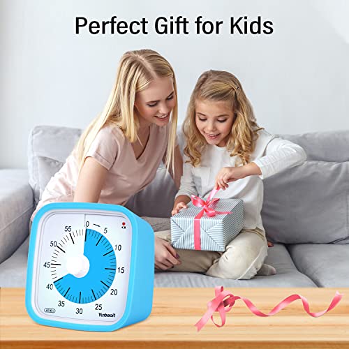 Yunbaoit Visual Timer for Kids, Silent 60-min Countdown Timer, Blue Blue - color: Blue Blue
