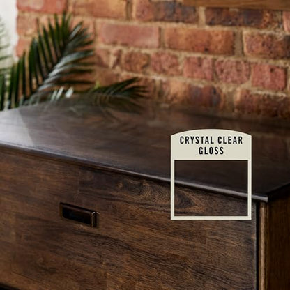 Varathane Water-Based Ultimate Gloss Polyurethane | Water-Based, Crystal Clear Interior Wood Protection, Fast Dry Time, Scratch Resistance, Covers Up to 125 Sq Ft, Quart - color: Gloss, size: 1 Quart (Pack of 2)