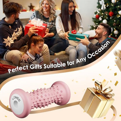 Foot Roller Massager for Plantar Fasciitis, Foot Arch and Heel Pain Relief - color: Pink