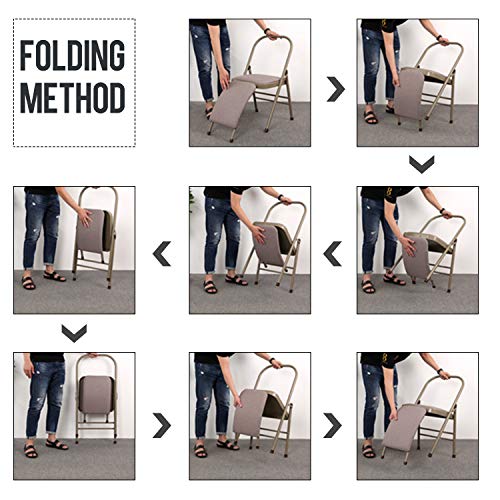 Foldable Yoga Stretching Chair with Lumbar Support