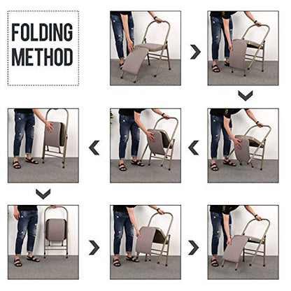 Foldable Yoga Stretching Chair with Lumbar Support