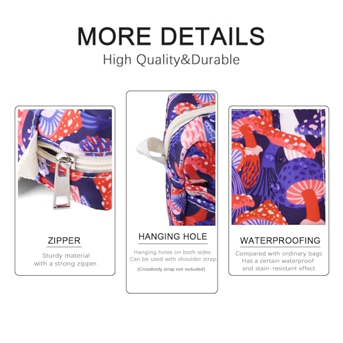 Multiple Pockets Portfolio Organizer with Zippered,Storage Pencil Pouch Bag | Waterproof Travel Toiletry Bag,Portable Pencil Pouch for Notebooks,Stationeries,Make-up,Journal Office Art Supplies,ZiMoGu