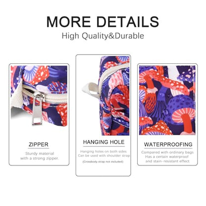 Multiple Pockets Portfolio Organizer with Zippered,Storage Pencil Pouch Bag | Waterproof Travel Toiletry Bag,Portable Pencil Pouch for Notebooks,Stationeries,Make-up,Journal Office Art Supplies,ZiMoGu