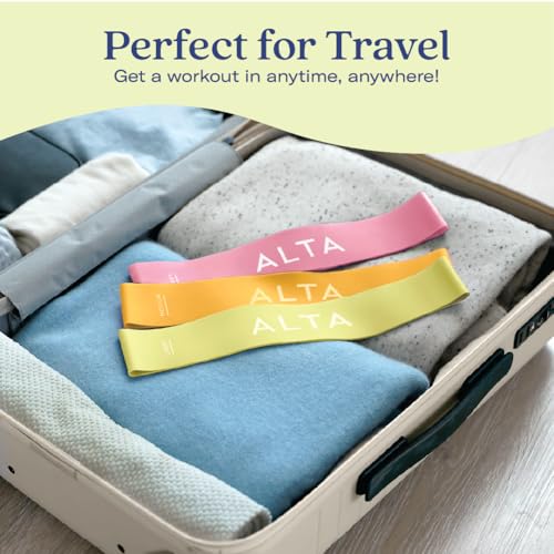 ALTA Mini Loop Bands for Exercise, Durable Latex, Small Resistance Bands - color: 3 Pack - Sunburst